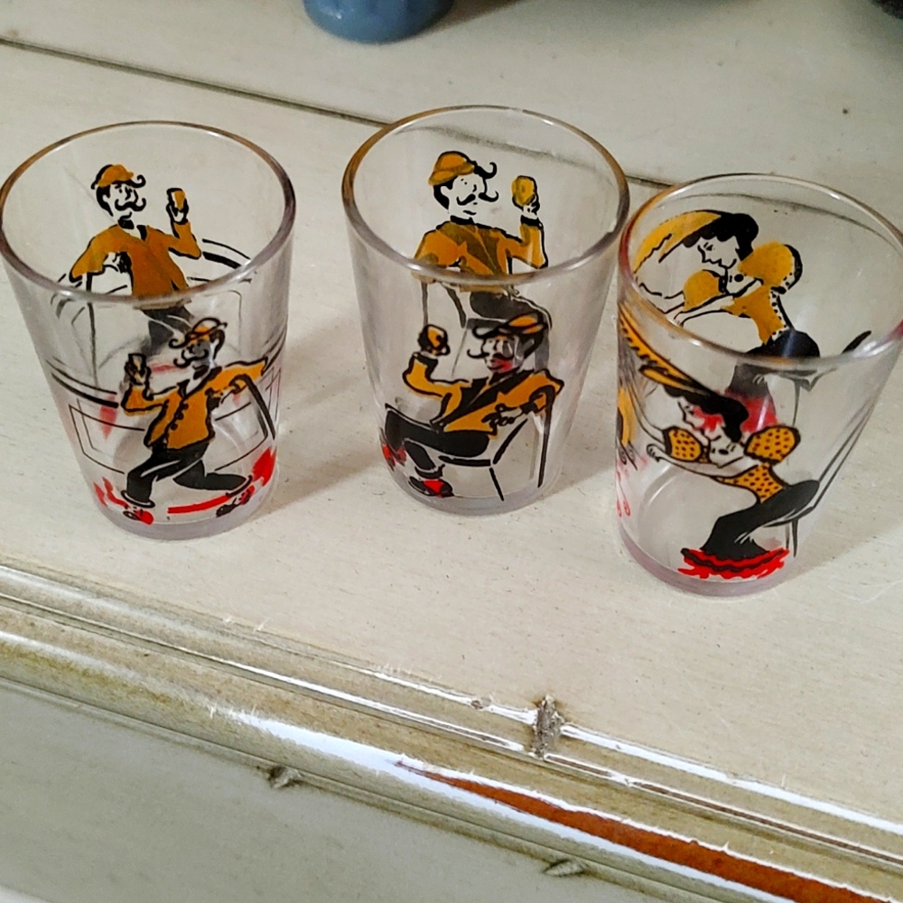 Vintage shot glasses